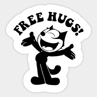 FELIX THE CAT - Free hugs Sticker